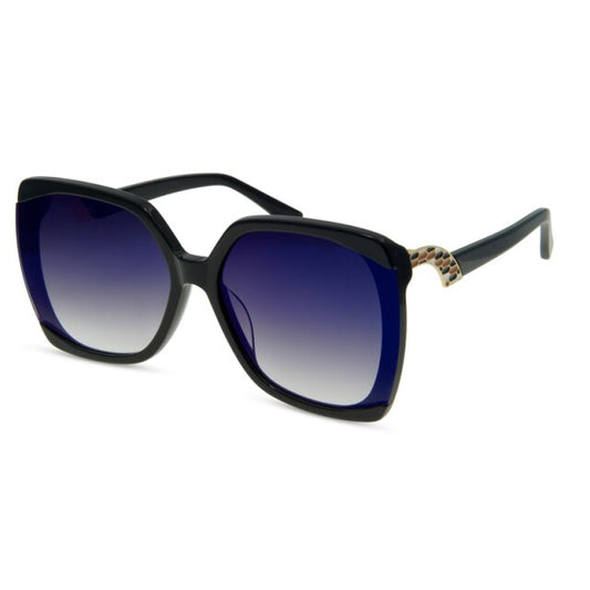 Black square oversized sunglasses women full frame gradient brown tortoiseshell sunglasses women glasses Oculos