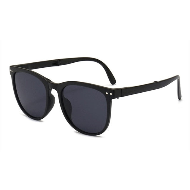 Folding Sunglasses Women Polarized Sun Glasses Men Night Vision Driving Eyewear Portable Sunglass wIth Glasses Case