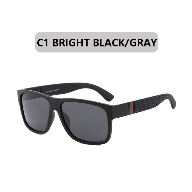 Square Polarized Sunglasses Men Vintage Plastic Male Sun Glasses Women Stylish Black Sport Shades UV400