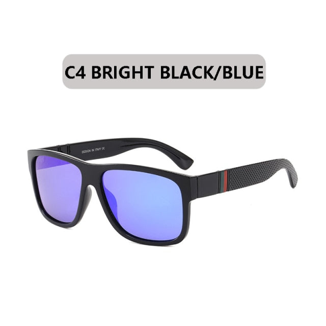 Square Polarized Sunglasses Men Vintage Plastic Male Sun Glasses Women Stylish Black Sport Shades UV400