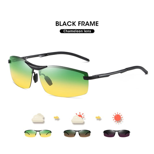 CoolPandas Photochromic Sunglasses Men Day Night-Vision Polarized Chameleon Glasses Driving UV400 Sun Glasses Oculos De Sol