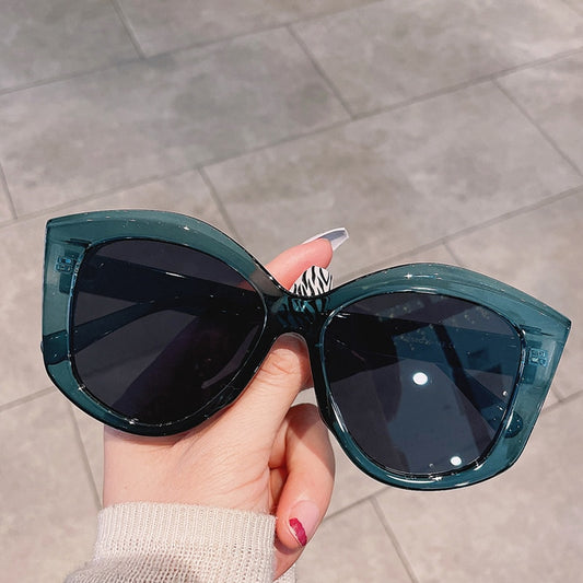 Oversized Cat Eye Sunglasses Women Vintage Candy Color Sun Glasses Female Show Shades Oculos De Sol