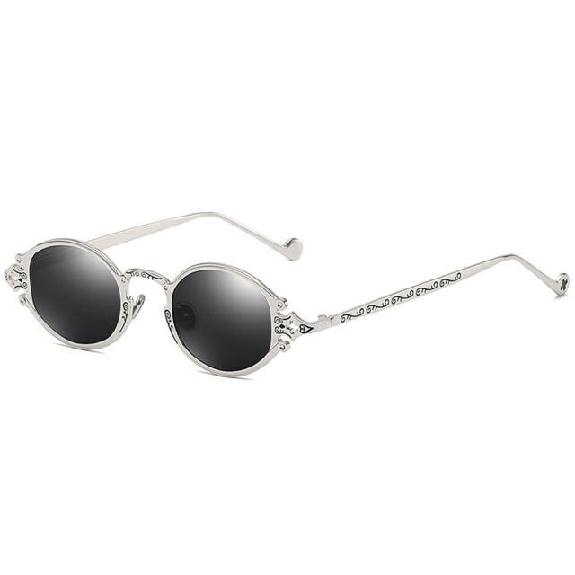Fashion European And American Street Shooting Glasses Retro Steampunk Sunglasses Gothic Oval Frame Carved Sunglasses