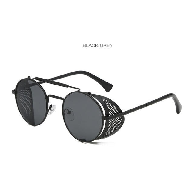 Fashion European And American Street Shooting Glasses Retro Steampunk Sunglasses Gothic Oval Frame Carved Sunglasses