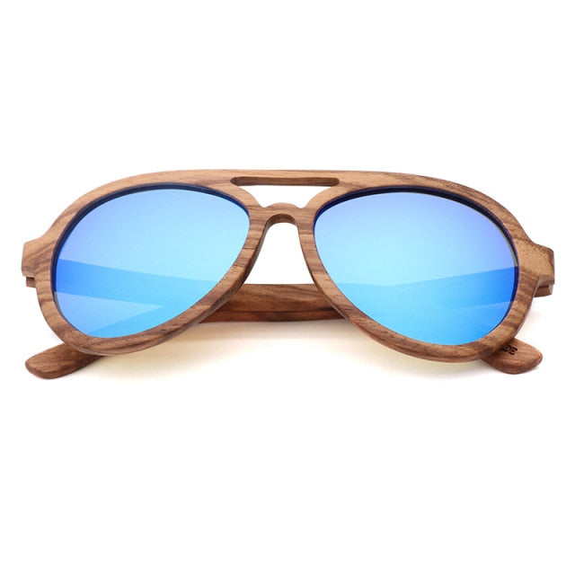 Men Polarized Driving Sunglasses Zebra Wood Sunglasses Men UV400 Vintage Luxury Designer Wooden Man Glasses