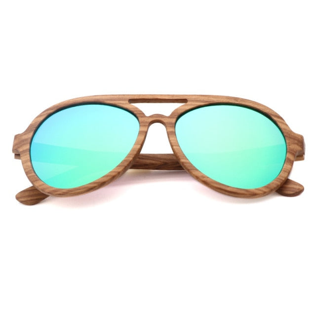 Men Polarized Driving Sunglasses Zebra Wood Sunglasses Men UV400 Vintage Luxury Designer Wooden Man Glasses