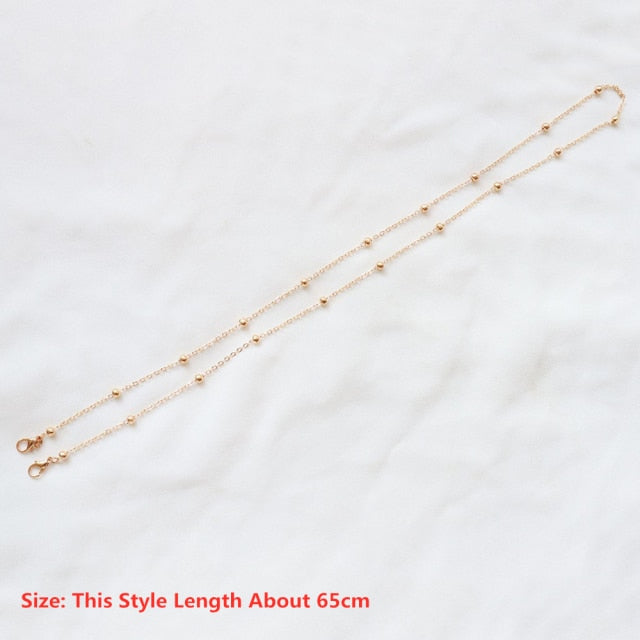 Sunglasses Masking Chains For Women Alloy Pearl Chain Eyeglasses Chains Lanyard Glass 2026 New Fashion Jewelry Wholesale Gifts