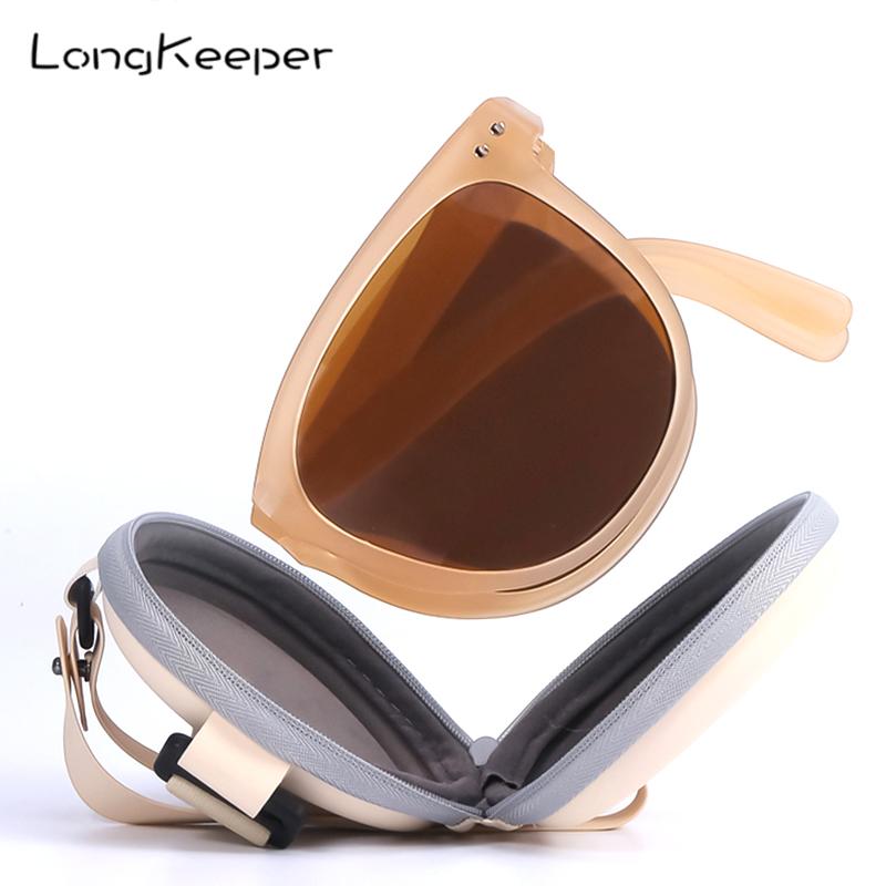 UV Protection Sunscreen With Convenient Glasses Case Men Sunglasses Retro Gafas Oculos