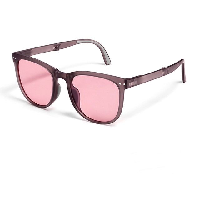 UV Protection Sunscreen With Convenient Glasses Case Men Sunglasses Retro Gafas Oculos