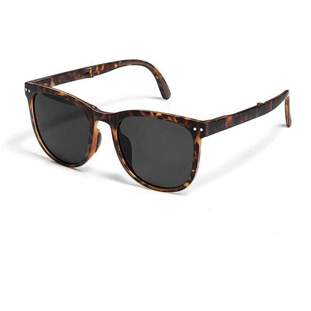 UV Protection Sunscreen With Convenient Glasses Case Men Sunglasses Retro Gafas Oculos