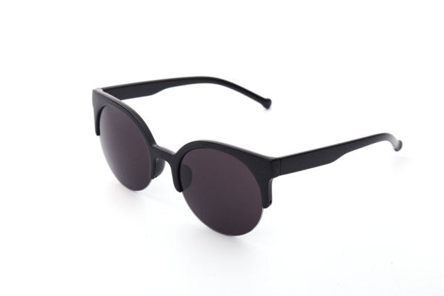 New Vintage Round Cat Eye Sunglasses Women Men Black Eyewear Goggles UV400 Outdoor driving sports sunglasses