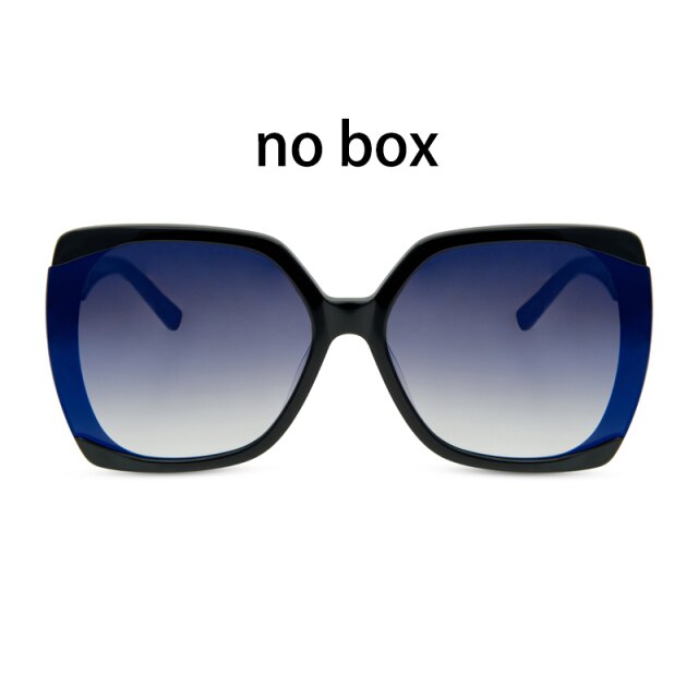 Black square oversized sunglasses women full frame gradient brown tortoiseshell sunglasses women glasses Oculos