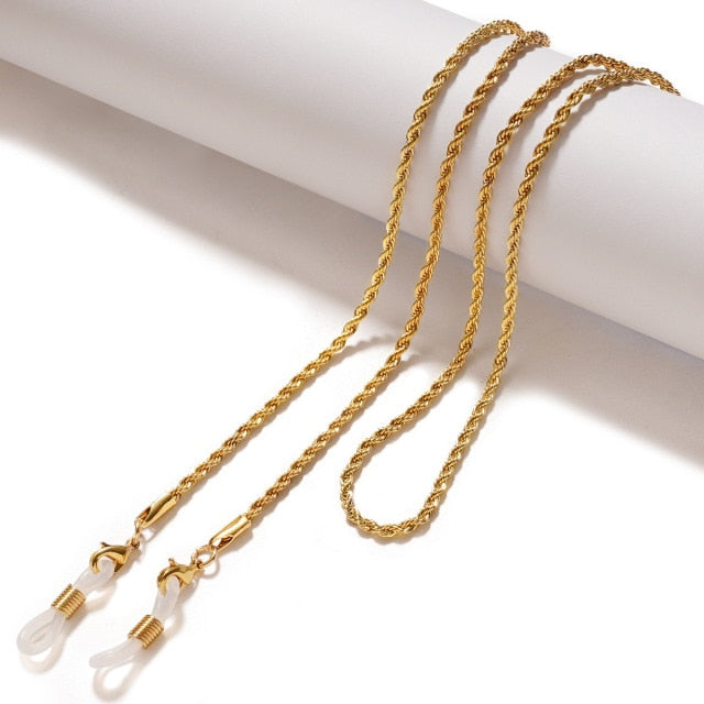 New Fashion Glasses Chain for Women Men Mask Chain Strap Holder Sunglass Lanyard Necklace Hang on Neck Eyewear Accessoriess